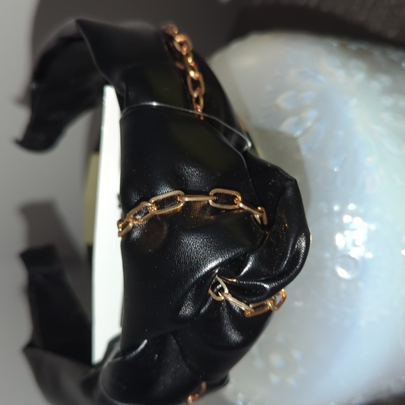 Faux Leather Headband - Picture 2 of 5
